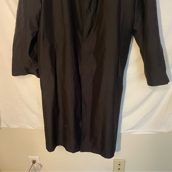 Lauren Ralph Lauren Men's Black Overcoat/trench/jacket size 40S - Picture 6 of 9